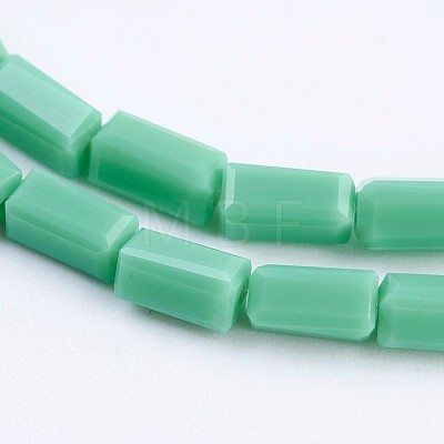 Opaque Glass Beads Strands EGLA-F123-3x6mm-NC21-1
