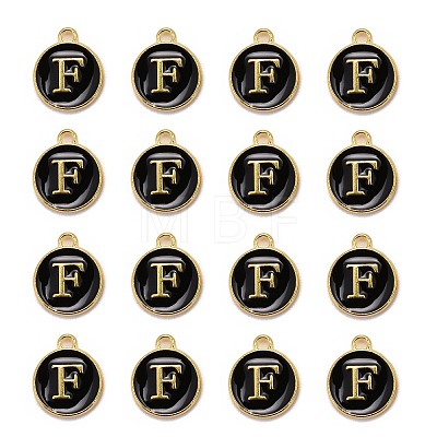 Golden Plated Alloy Charms X-ENAM-S118-02F-1