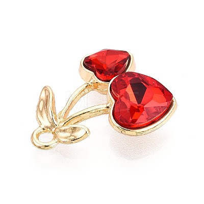 Alloy Rhinestone Pendants X-PALLOY-T092-24G-04-1