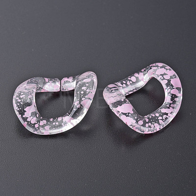 Transparent Acrylic Linking Rings OACR-N009-015A-B07-1