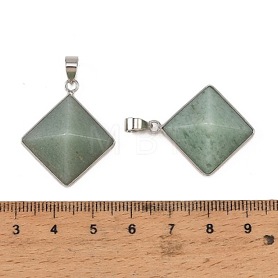 Natural Green Aventurine Pendants G-H359-03P-05-1