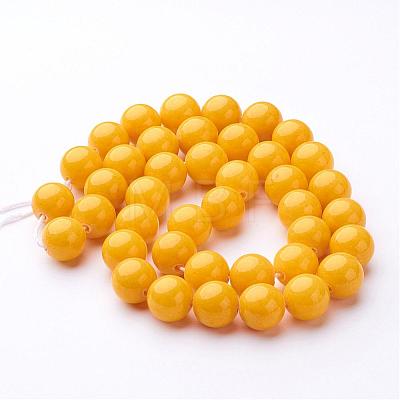 Natural Mashan Jade Round Beads Strands G-D263-10mm-XS07-1