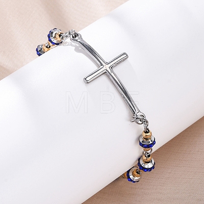 201 Stainless Steel Link Chain Bracelets BJEW-A032-01GP-02-1