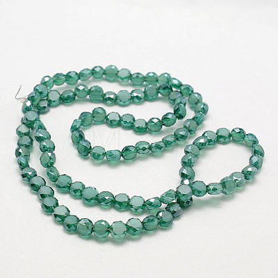 Electroplate Glass Beads EGLA-D028-11-1