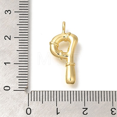 Rack Plating Brass Pendants KK-I722-08G-P-1