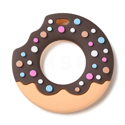 Donut Food Grade Eco-Friendly Silicone Focal Beads LS-SIL-Q023-01B-1