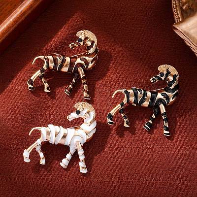 Horse Enamel Pins JEWB-H036-03KCG-1