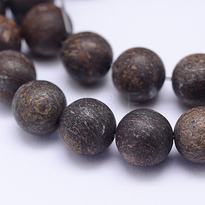 Natural Bronzite Beads Strands G-D745-8mm-1