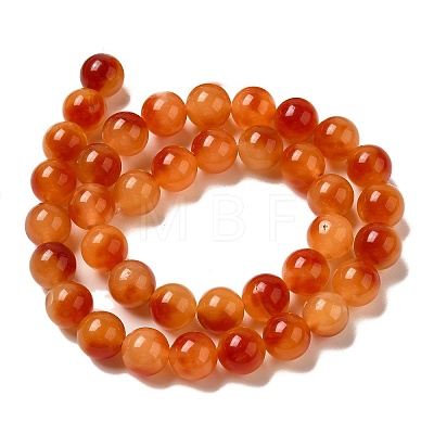 Natural Dyed White Jade Beads Strands G-M402-C04-20-1