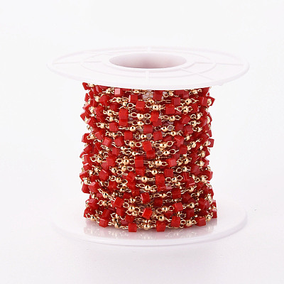 Handmade Acrylic Beaded Chains CHC-S012-001-A01-G-1