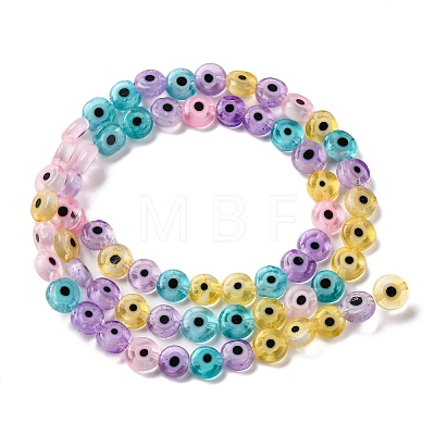 Handmade Evil Eye Lampwork Beads Strands LAMP-G164-10A-1