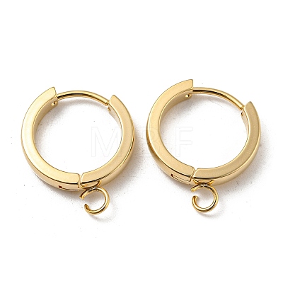 201 Stainless Steel Huggie Hoop Earrings Findings STAS-A167-01N-G-1