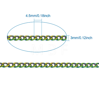 Ion Plating(IP) 304 Stainless Steel Curb Chains CHS-TAC0001-01-1