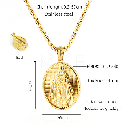 304 Stainless Steel Pendant Necklaces FS-WG0CD66-10-1