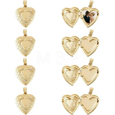 12Pcs 6 Colors Brass Enamel Locket Pendants KK-FH0003-78-1