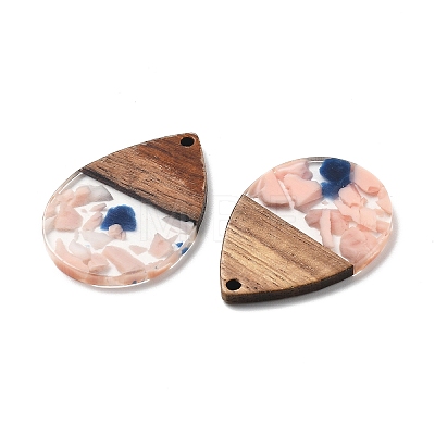 Resin and Walnut Pendants FIND-R051-15G-1