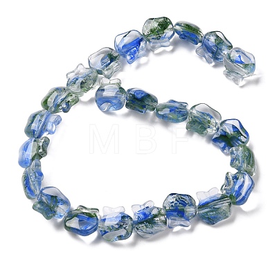 Inner Flower Handmade Lampwork Beads Strands LA-CBA3F7A-01D-1