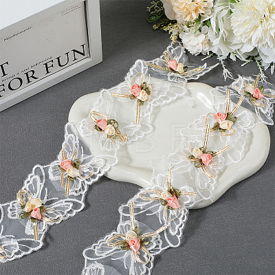 1 Yard Polyester Lace Trims SENE-CY0001-03-1
