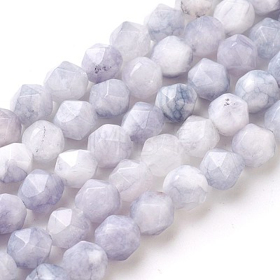 Natural White Jade Beads Strands G-F545-E-1