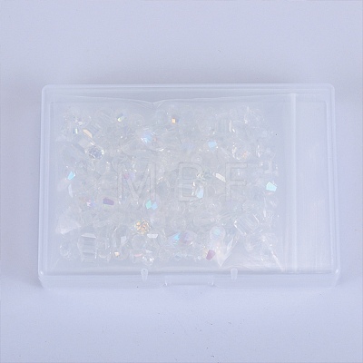 280Pcs 14 Styles Glass Beads Strands EGLA-SZ0001-39-1