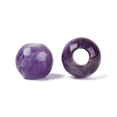 Natural Banded Amethyst European Beads G-Q607-03B-1