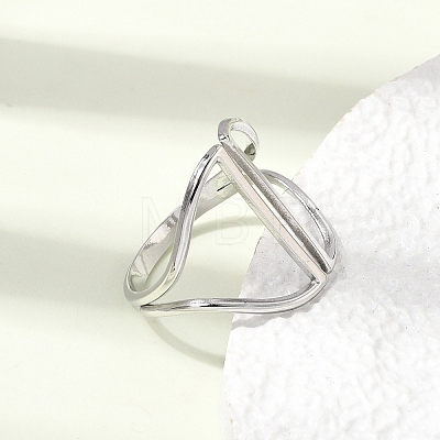 304 Stainless Steel Cuff Open Rings RJEW-P188-02H-P-1