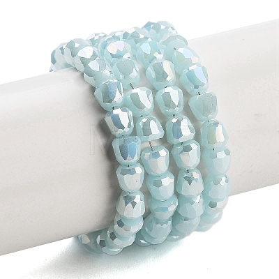 Electroplate Glass Beads Strands EGLA-D030-P4mm-B07-1