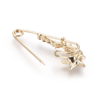 Golden Plated Alloy Brooches JEWB-WH0003-09G-1