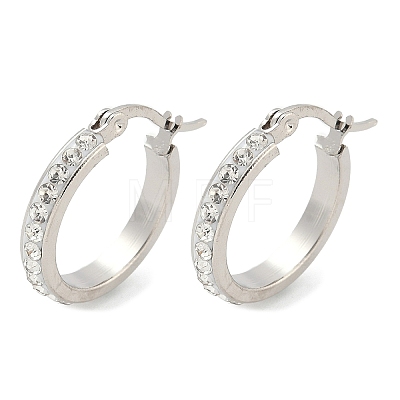 304 Stainless Steel Hoop Earrings EJEW-N0031-11P-1