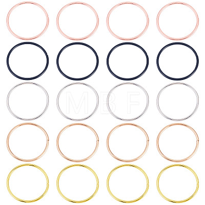 20Pcs 5 Colors Iron Rings FIND-TA0011-03-1