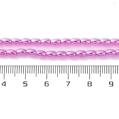 Electroplate Beads Strands X-EGLA-H104-02C-1