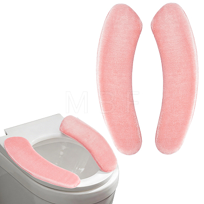 Self-adhesive Polyester Toilet Seat Cushion AJEW-CN0007-82-1