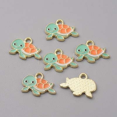 Alloy Enamel Pendants X-FIND-CJC0010-30LG-01-1