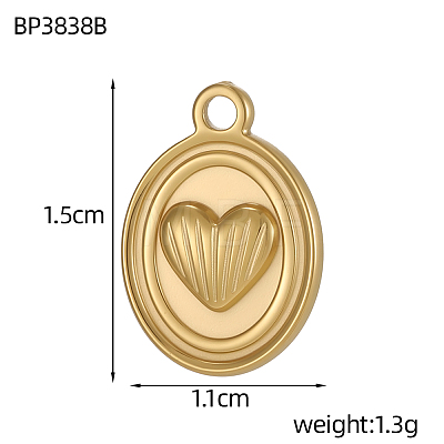 304 Stainless Steel Charms SA-OY001-19G-1