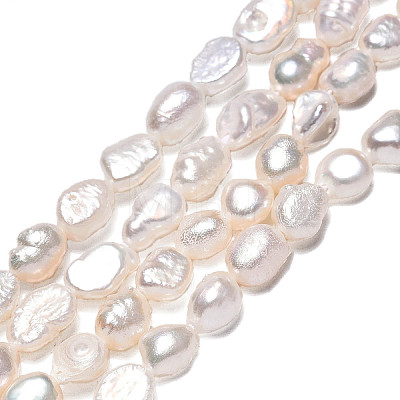 Natural Cultured Freshwater Pearl Beads Strands PEAR-N014-05D-1