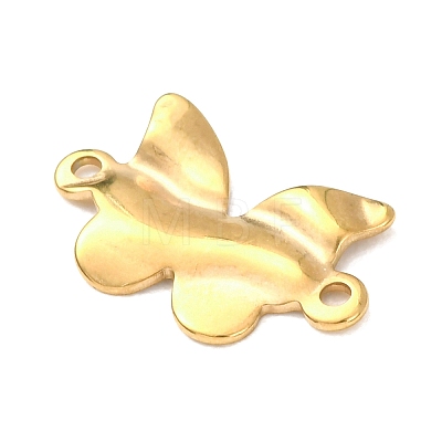 304 Stainless Steel Textured Links Connector Charms STAS-K302-02D-G-1