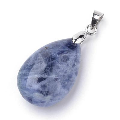 Natural Sodalite Pendants G-S243-16-1