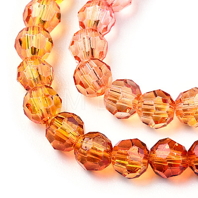 Transparent Glass Beads Strands X-GLAA-E036-07K-1