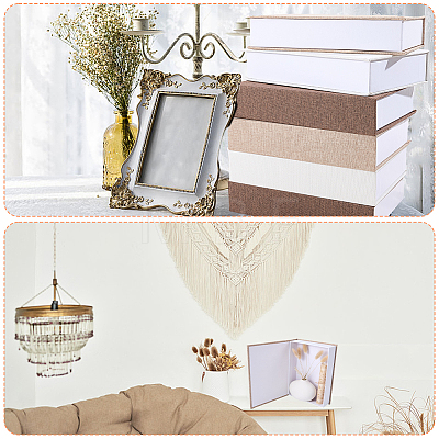 6Pcs 3 Colors Paper with Linen Packing Boxes CON-HY0001-09-1