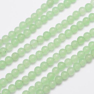 Natural & Dyed Malaysia Jade Bead Strands X-G-A146-4mm-A26-1