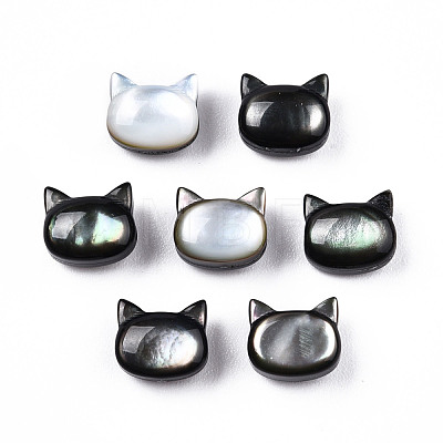 Natural Black Lip Shell Beads SSHEL-N032-47-1