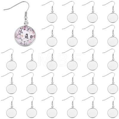 60Pcs 304 Stainless Steel Earring Hooks STAS-BBC0009-93C-1