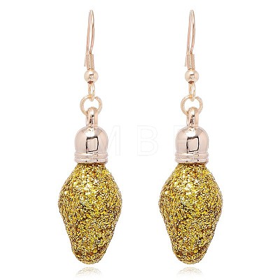 Christmas Theme Alloy Plastic Dangle Earrings FS-WG6FBD6-23-1