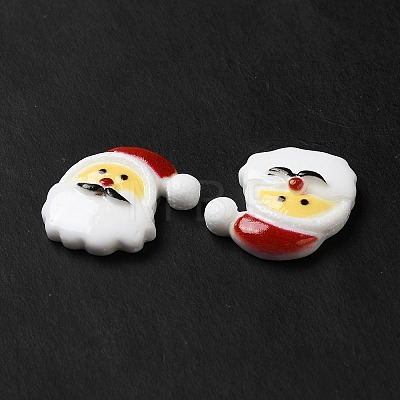 Christmas Opaque Resin Cabochons RESI-K019-21-1