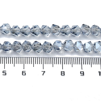 AB Color Plated Glass Beads EGLA-L018-B-AB07-1