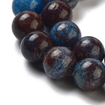 Natural Blue Opal Beads Strands G-H045-A02-8MM-1