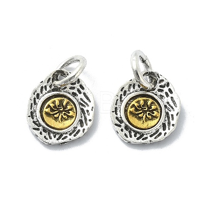 Tibetan Style Alloy Charms PALLOY-Q458-01AG-05-1