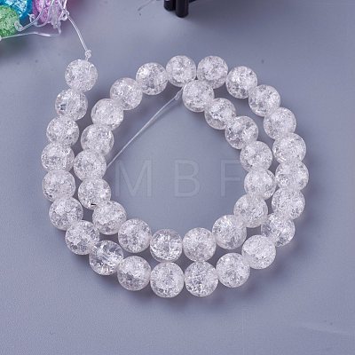 Crackle Glass Bead Strands CCG-E002-10mm-07-1