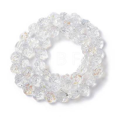 Electroplate Glass Beads Strands EGLA-L040-AB01-1