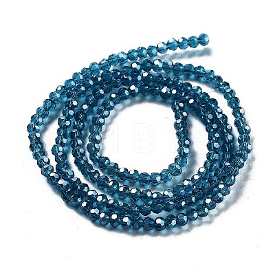 Electroplate Transparent Glass Beads Strands EGLA-A035-T3mm-A12-1